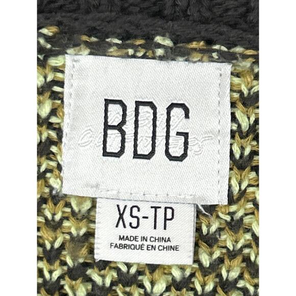 Urban Outfitters BDG Women’s XS Green Logo Plaid Oversized V-Neck Sweater Vest - Picture 3 of 5